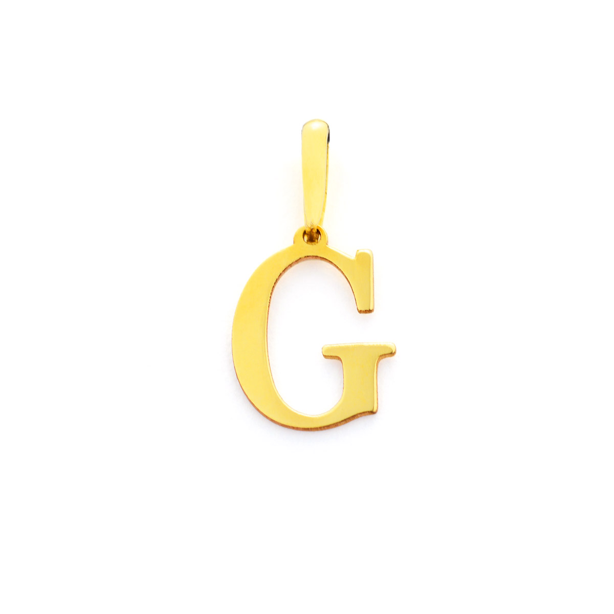 Złota zawieszka litera "G''